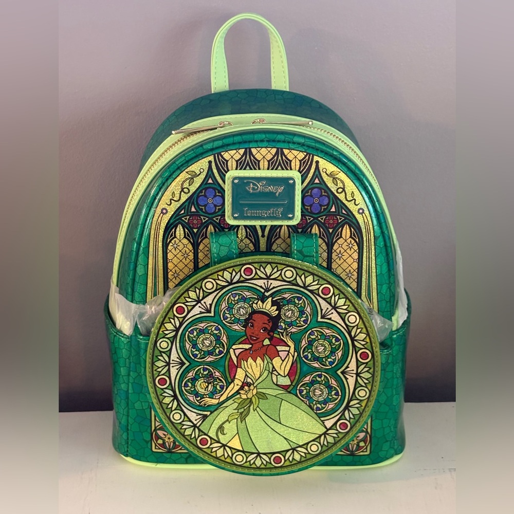 Loungefly Tiana Stained-Glass Mini Backpack